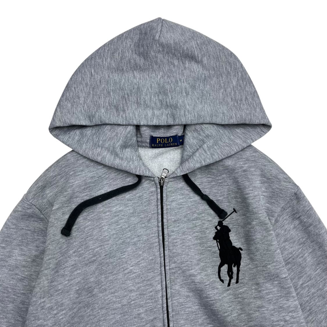 폴로 랄프로렌 블랙 빅포니 그레이 후드집업 M 상품이미지5