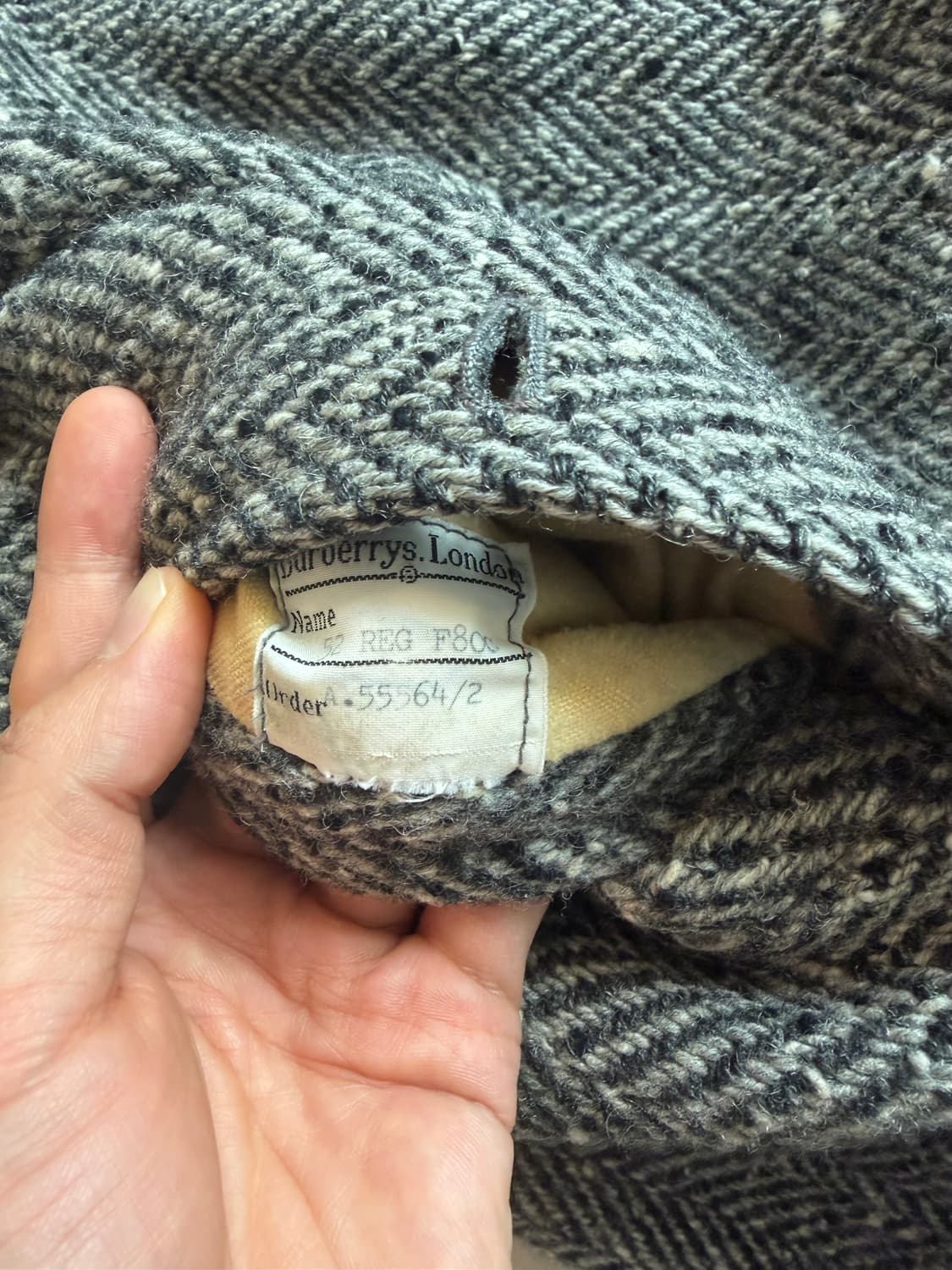 빈티지 버버리 아이리쉬 트위드 코트 상품이미지4