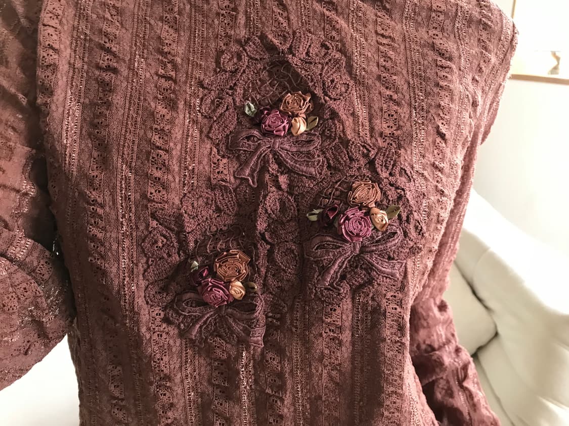 vintage flower blouse 상품이미지3