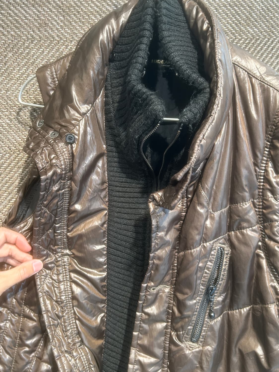 Y2K 해체주의 다운베스트 상품이미지8