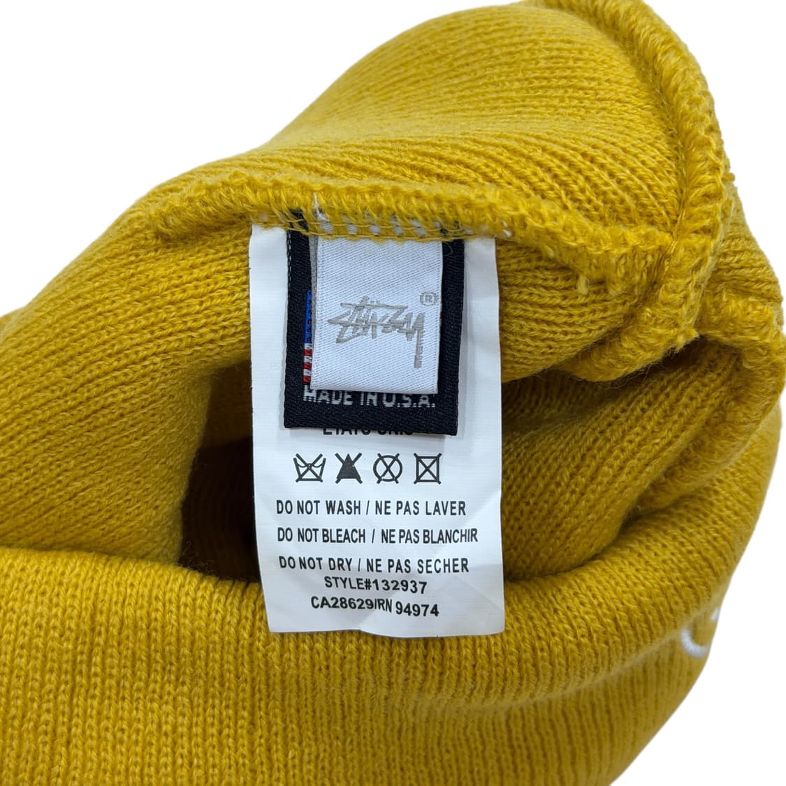스투시 SS 링크 비니 모자 겨자 옐로우 상품이미지4