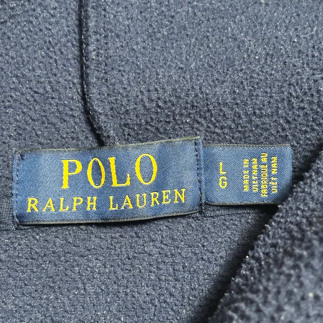 L 폴로랄프로렌 빅로고 성조기 네이비 플리스 후드티 상품이미지4