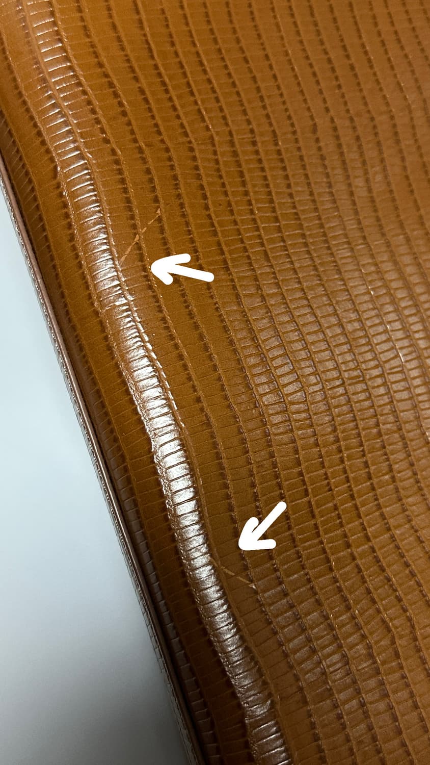 투티에 파라렐백 리자드브라운 상품이미지3