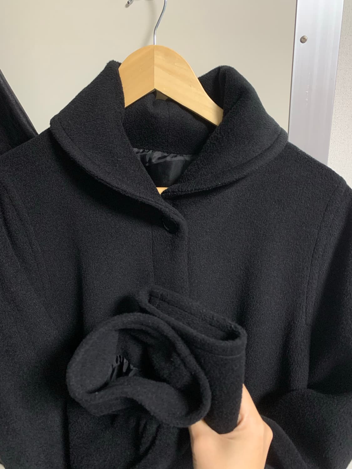 쉬이즈큐트 커들코트 블랙 상품이미지5