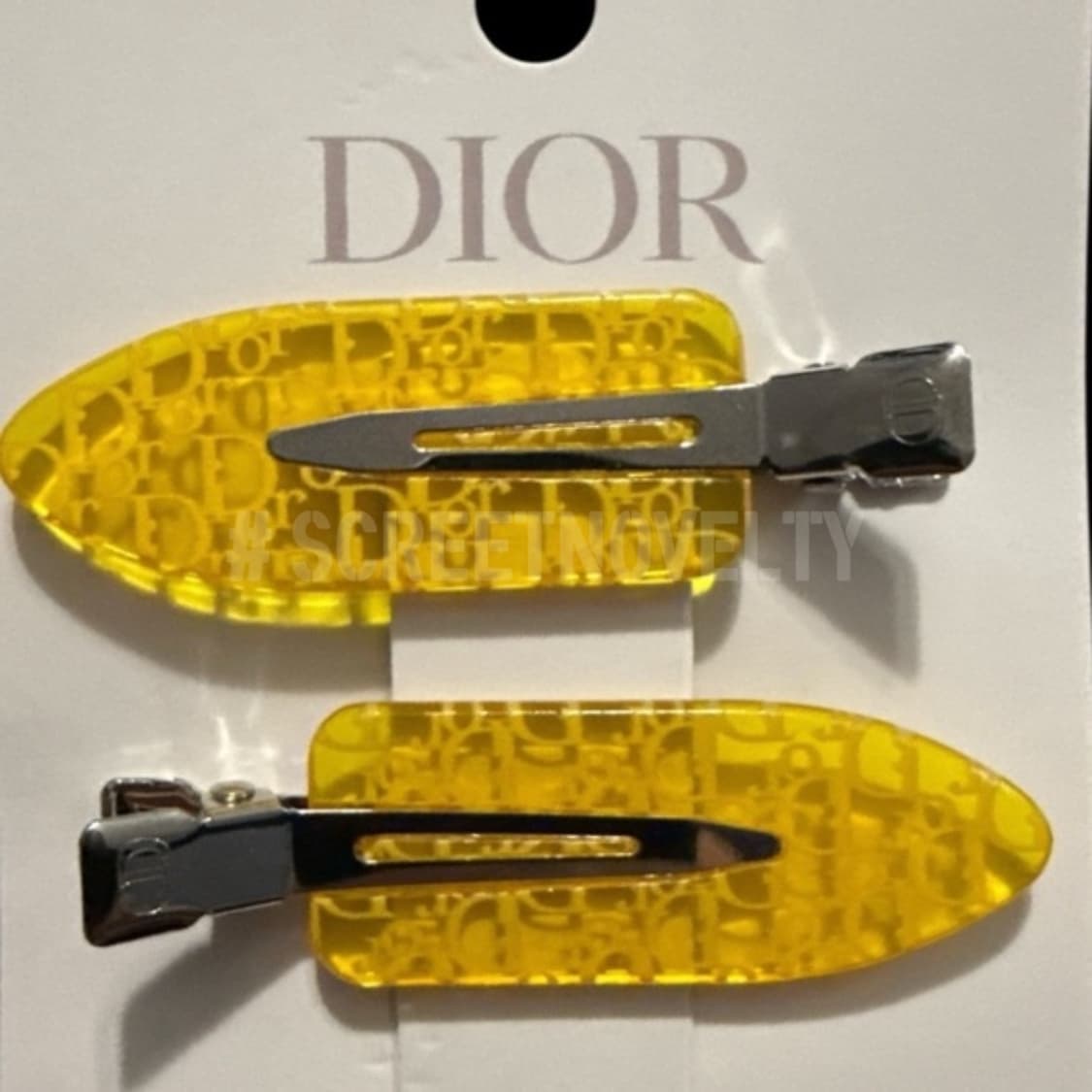 디올뷰티 헤어클립 옐로우 세트 (2ps) 상품이미지3