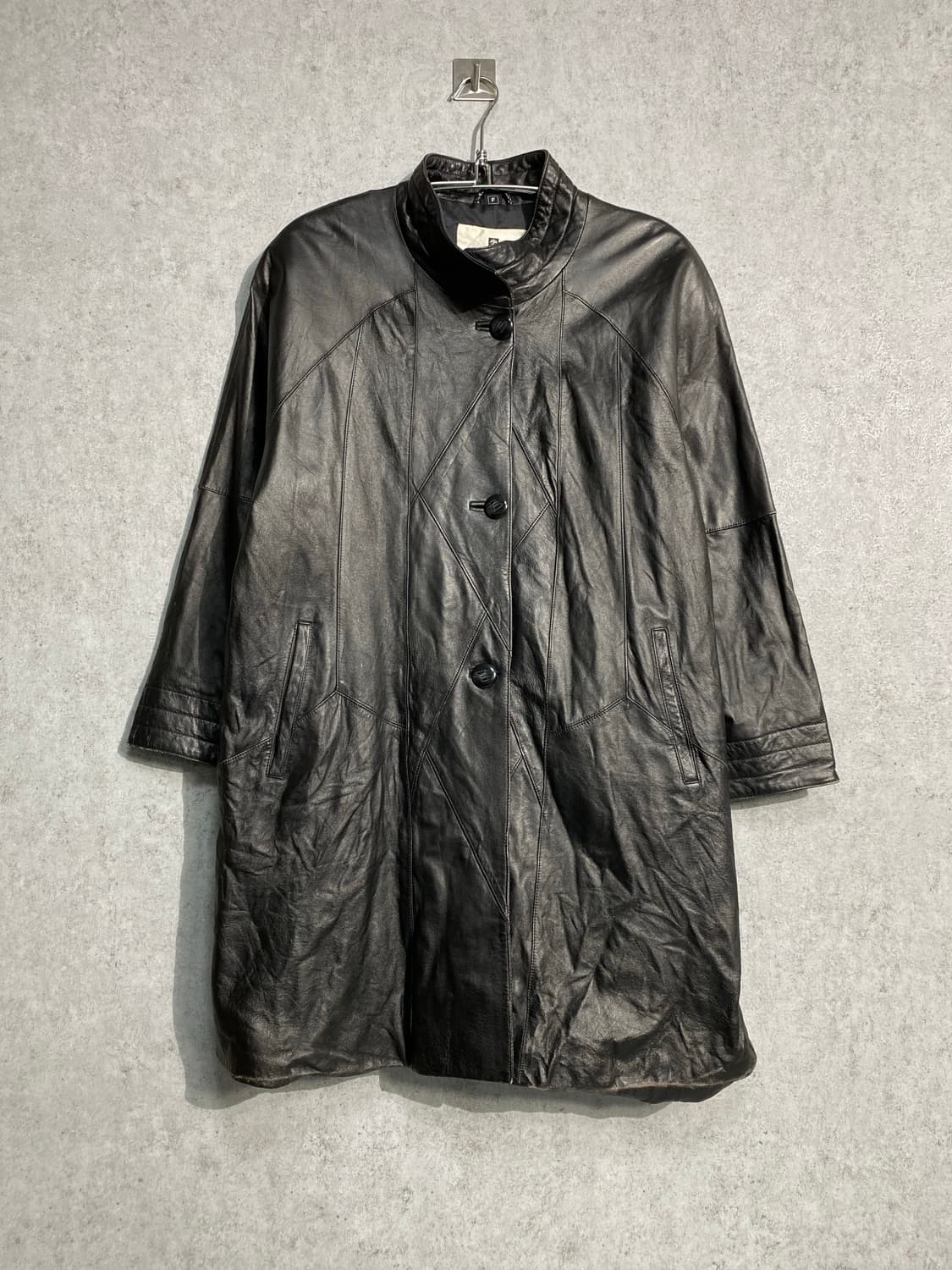 [F] 90s Pierre Balmain 발망 양가죽 레더코트 상품이미지1