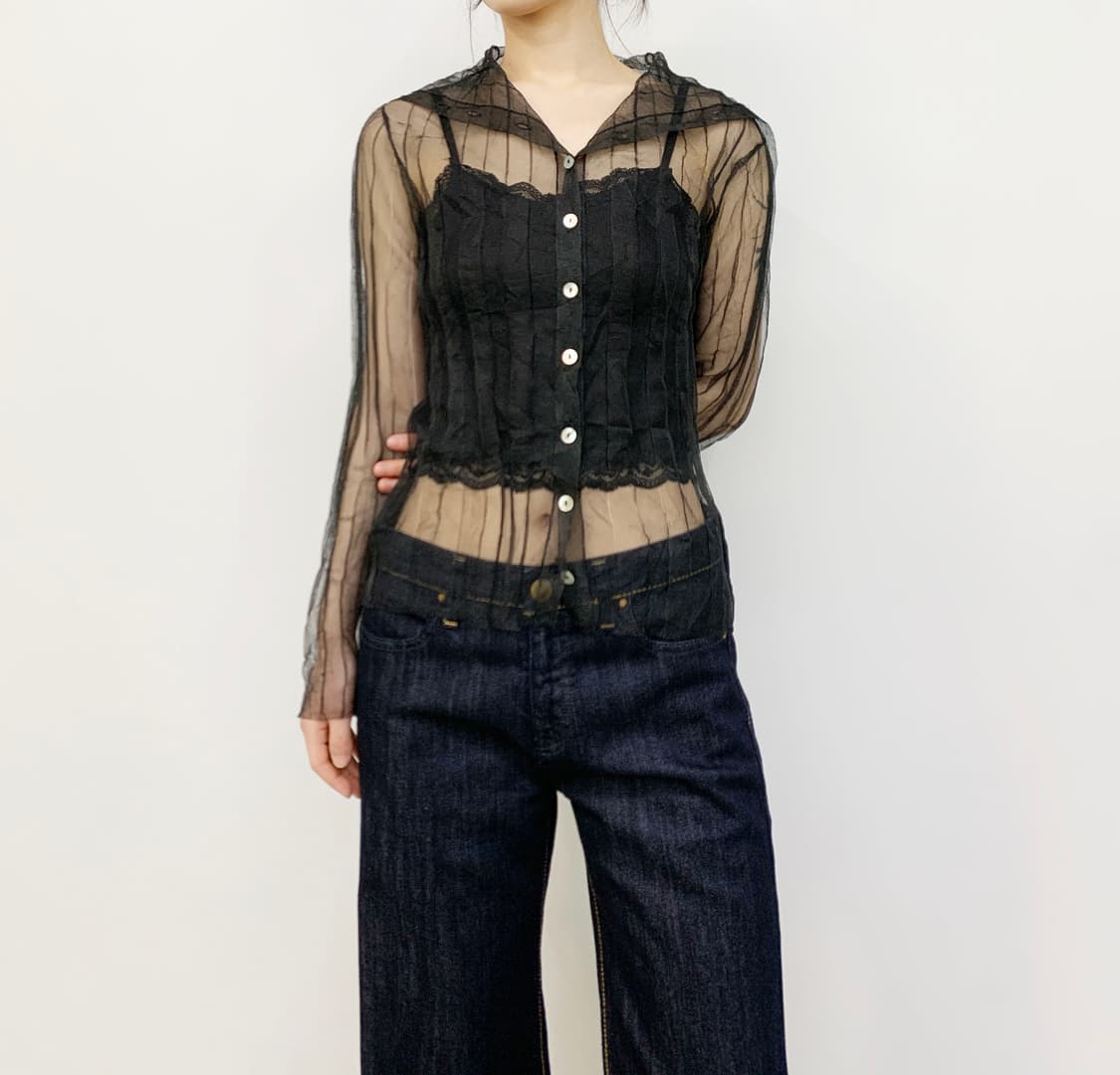 AMBIVALENCE 시스루 탑 상품이미지1