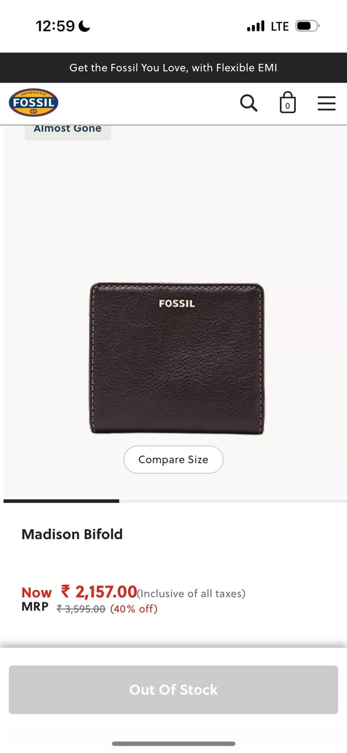 FOSSIL 반지갑 Madison Bifold 상품이미지5
