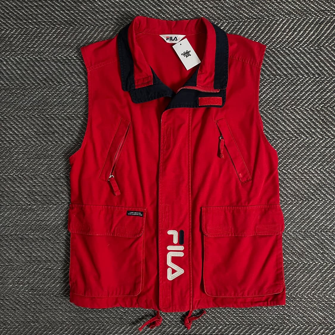 90s 필라 빅로고 올드스쿨 헌팅 베스트y 2842 상품이미지2