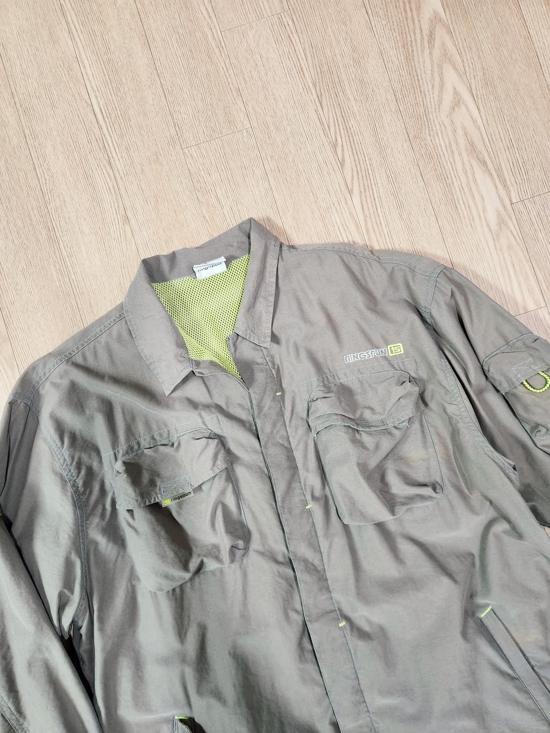 AINGSPUN 카키 그레이 사파리 재킷 상품이미지2