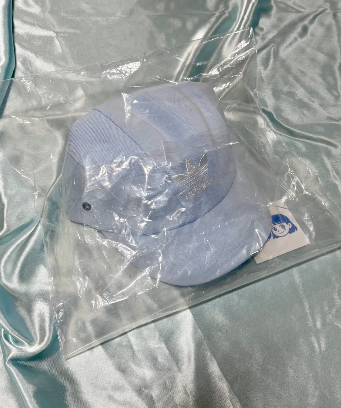 올드 아디다스 스카이블루 볼캡 하늘색 모자 상품이미지8