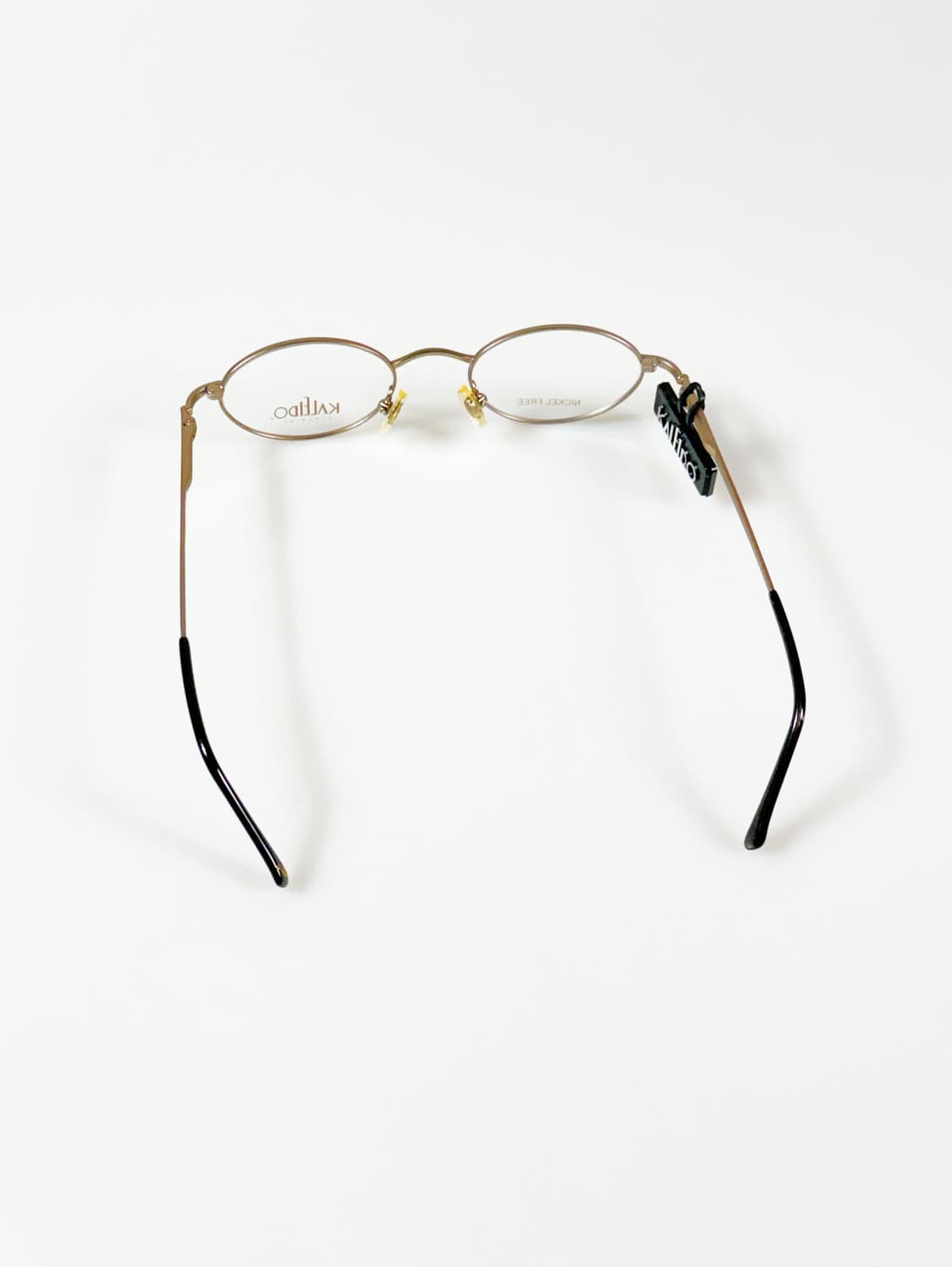 90s KALEIDO 슬림 오벌 골드 메탈 빈티지 안경 상품이미지5