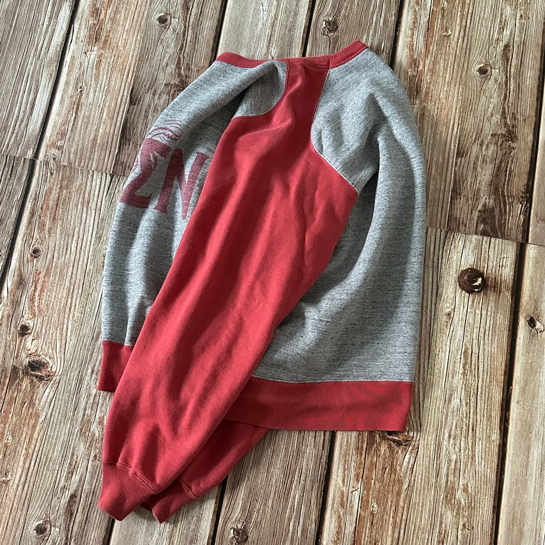 화이츠빌 투톤 프린팅 스웻셔츠 XL사이즈 상품이미지3