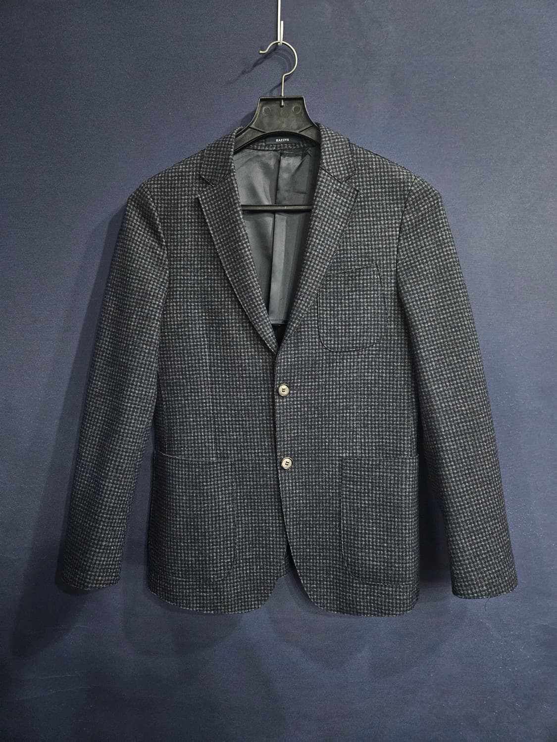 헤지스 스트라이프 체크 남성 슬림핏 95~100 정장자켓  상품이미지1