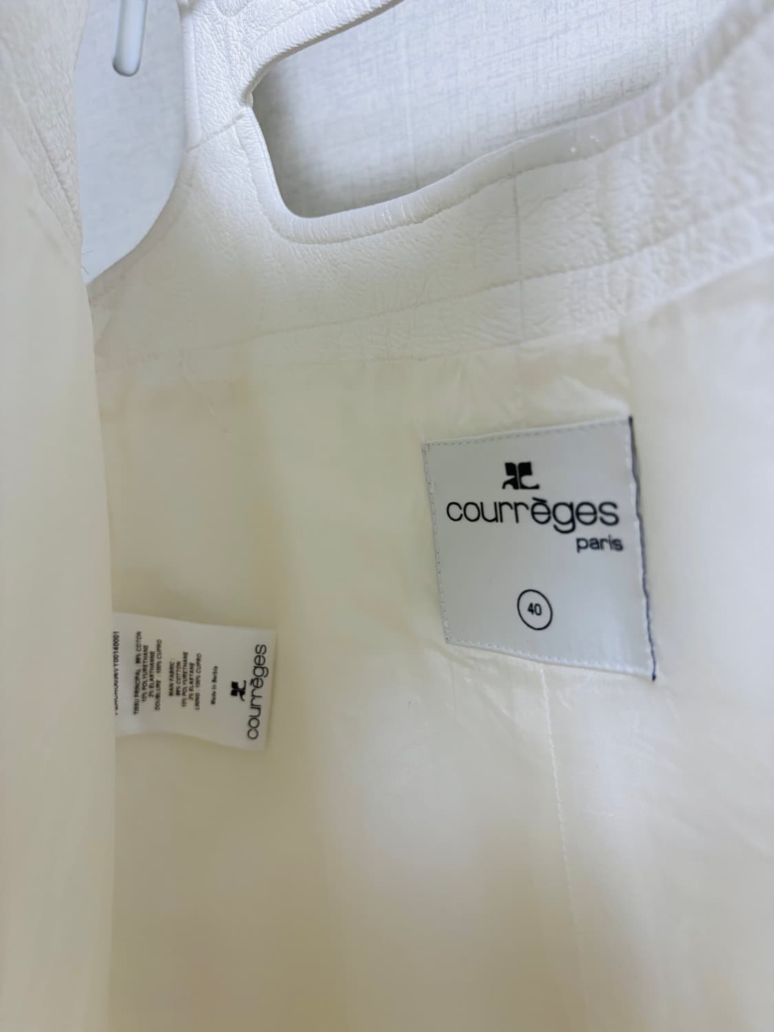 꾸레쥬 Courreges Paris 화이트 미니 드레스 상품이미지4