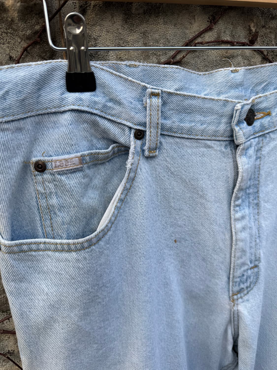 90s lee 빈티지 205 워싱 데님 팬츠 36 상품이미지6