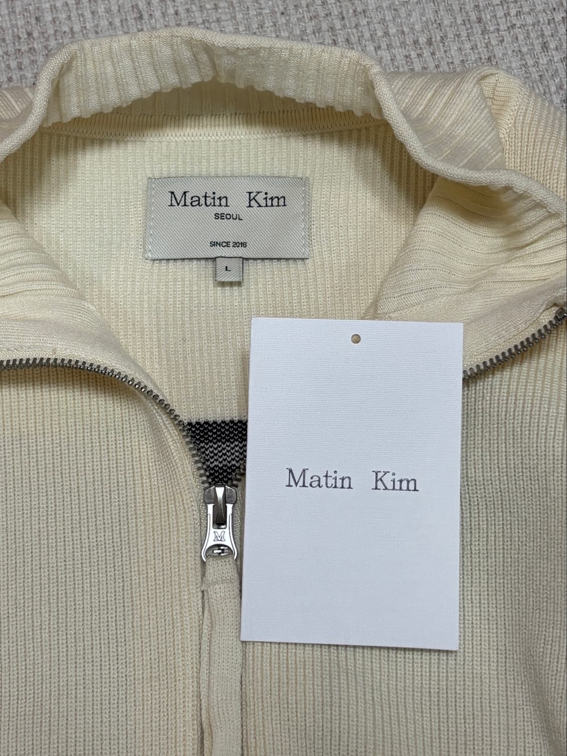 마뗑킴 니트집업 (L) 상품이미지4