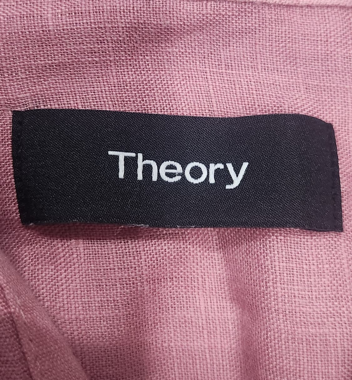 Theory 띠어리 핑크 린넨 셔츠 XS (55반까지) 상품이미지4