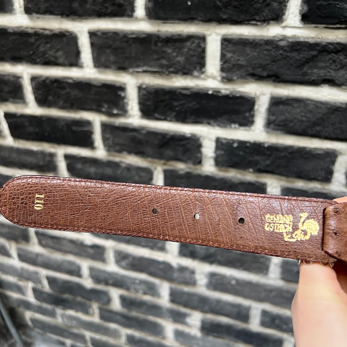 타조가죽 위빙 벨트 상품이미지6