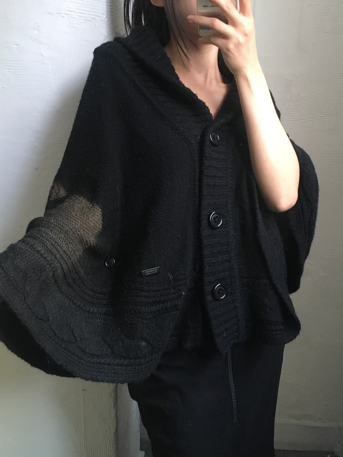 Burberry 버버리 블루라벨 블랙 케이프 상품이미지1