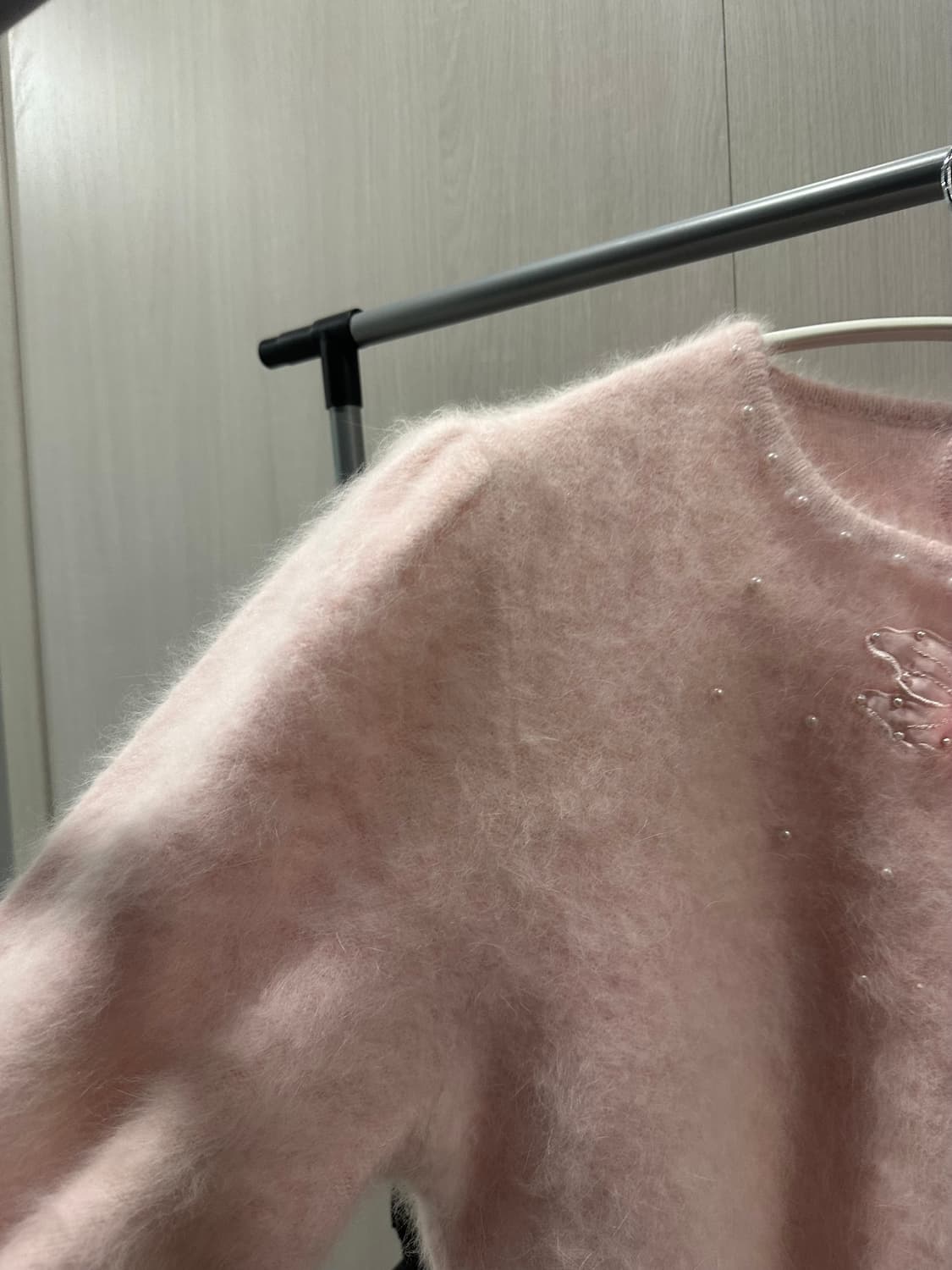 빈티지 딸기우유 핑크 앙고라 니트 상품이미지3