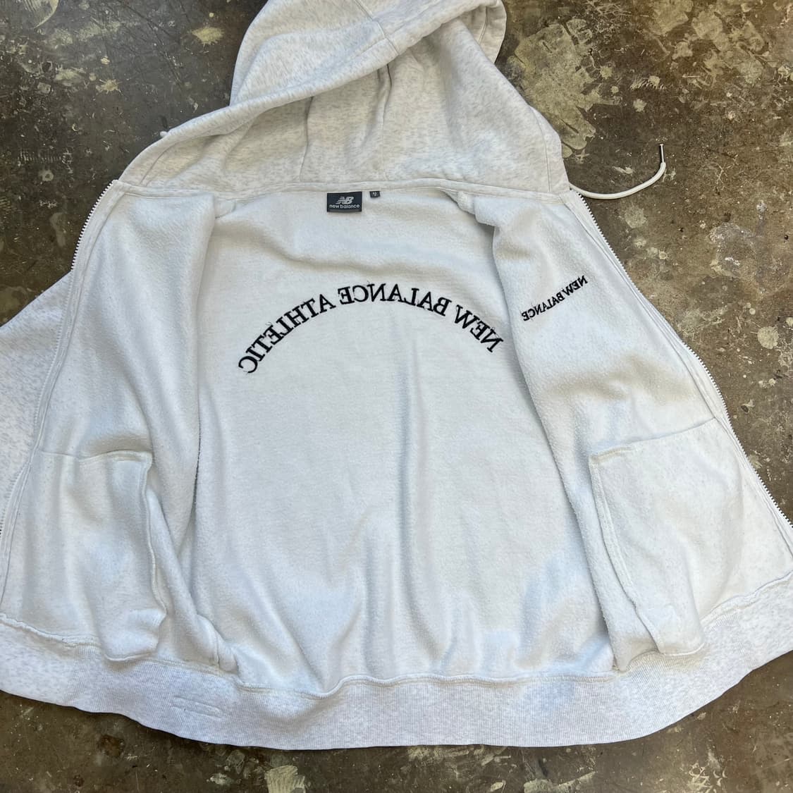 S) 뉴발란스 기모 후드집업자켓 점퍼 남녀공용 상품이미지3