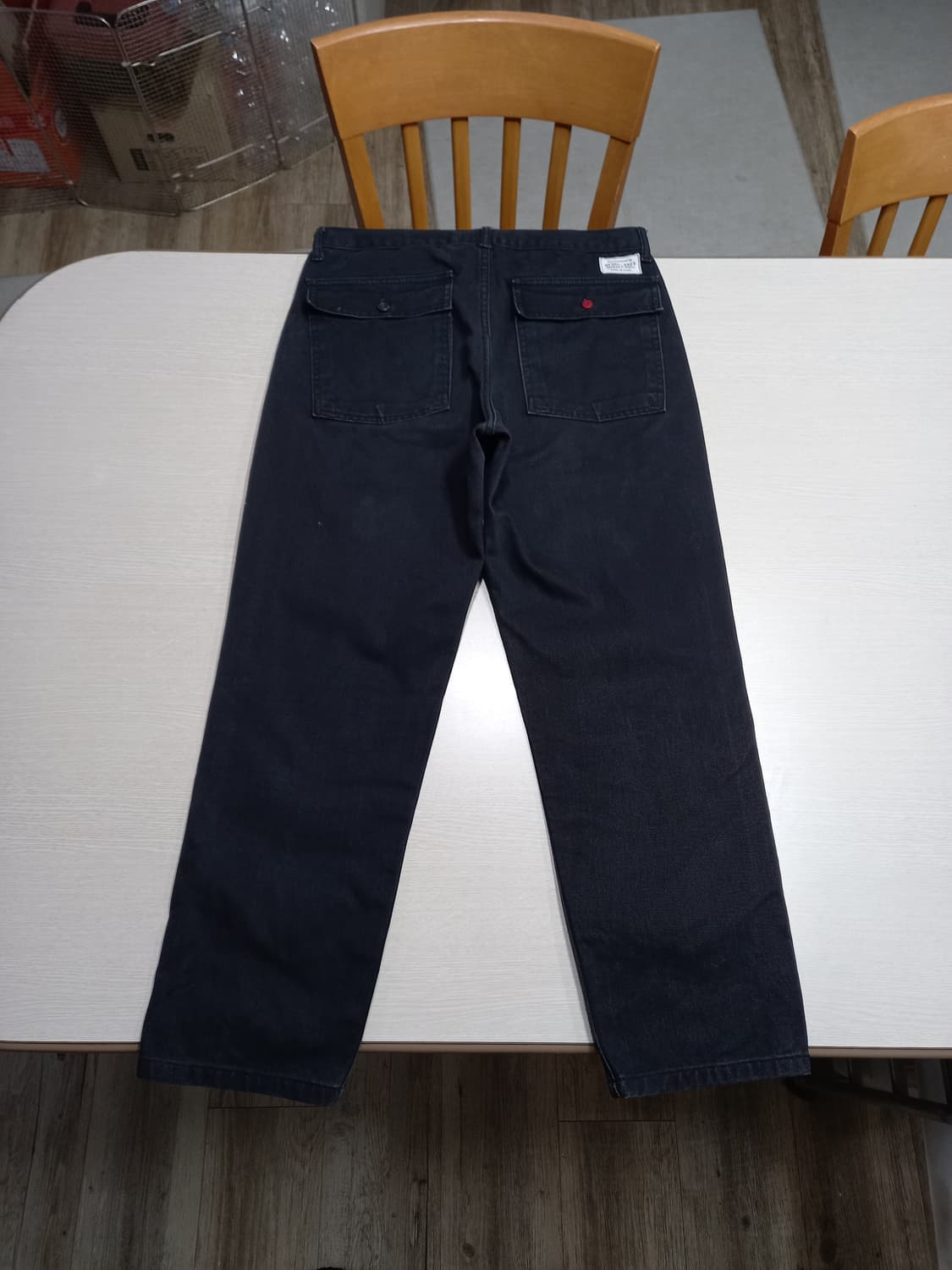 32 SMALL BIRD'S Seoul 퍼티그 팬츠 블랙 32-309 상품이미지2