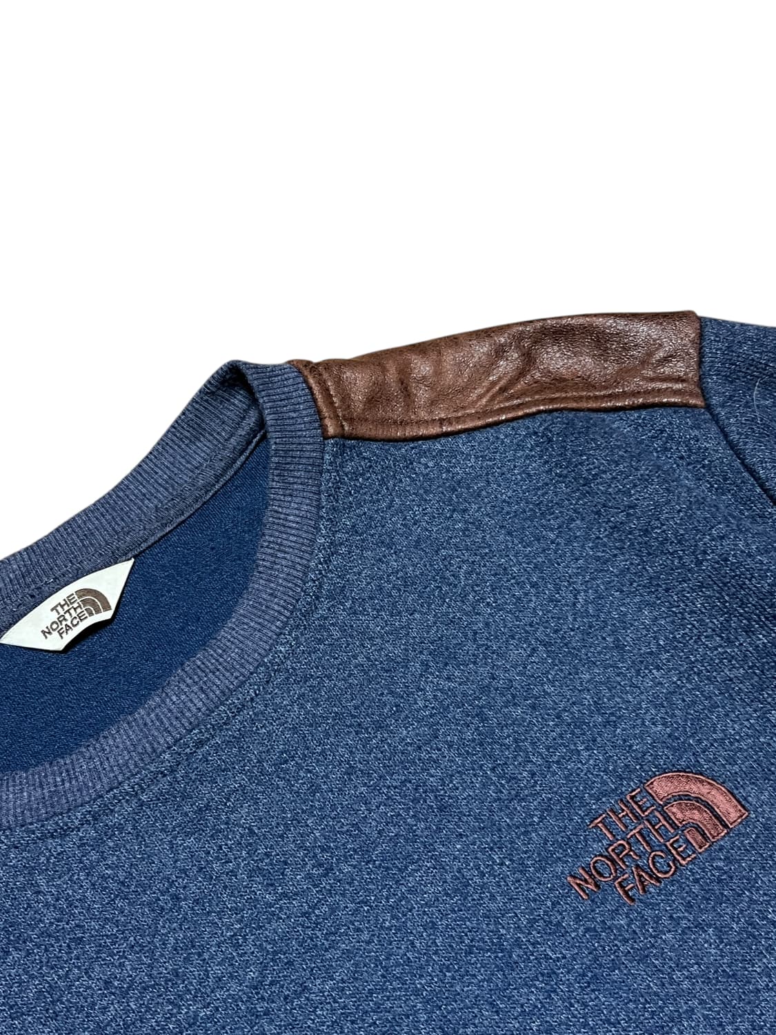 노스페이스 자수로고 니트 맨투맨 M95 네이비 상품이미지2