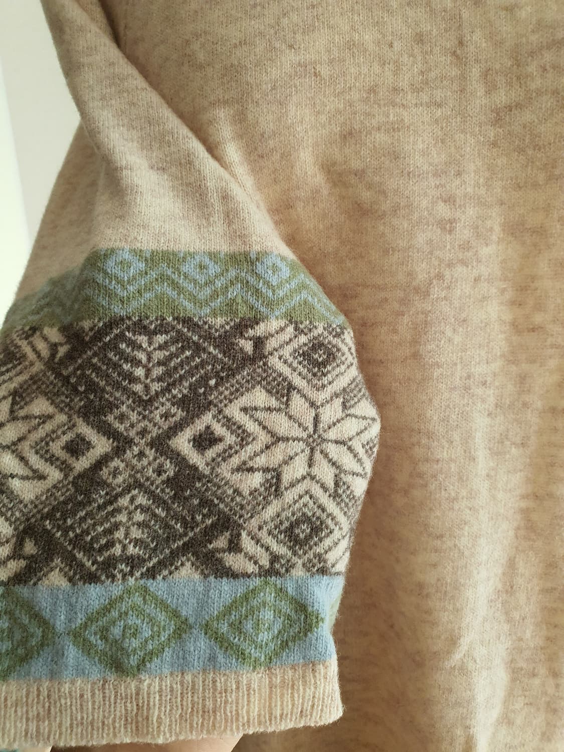 [히피룩] 패턴 롤넥 니트 원피스 보헤미안 니트원피스 상품이미지2