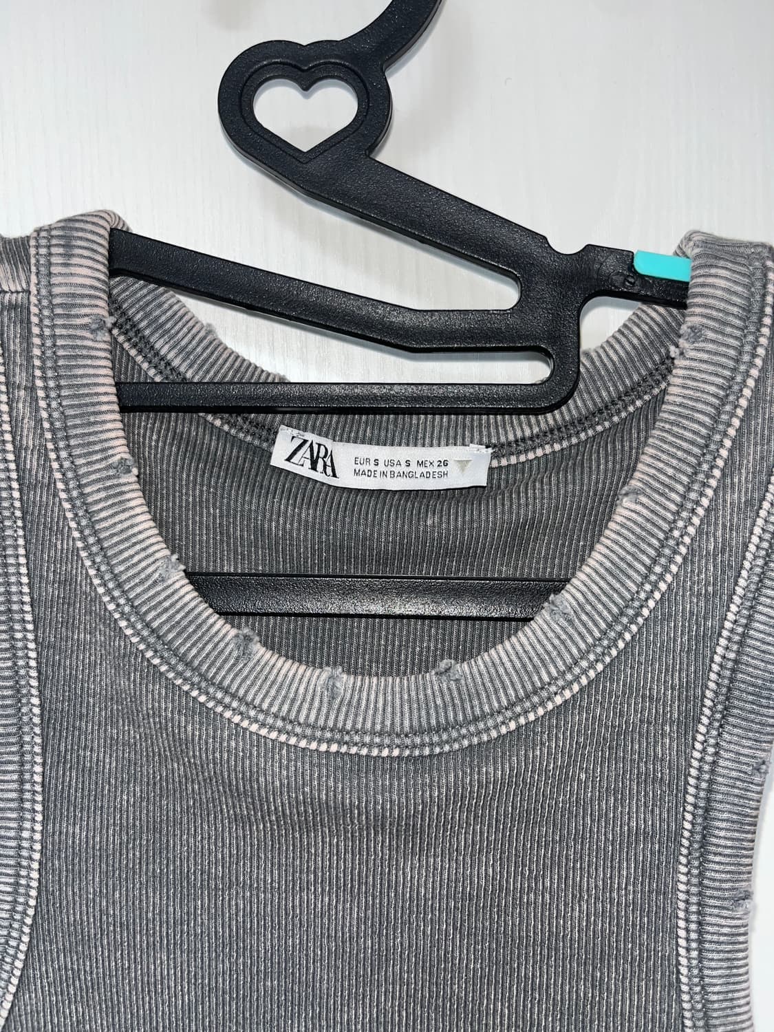 Zara 그레이 워싱 슬리브리스 상품이미지3