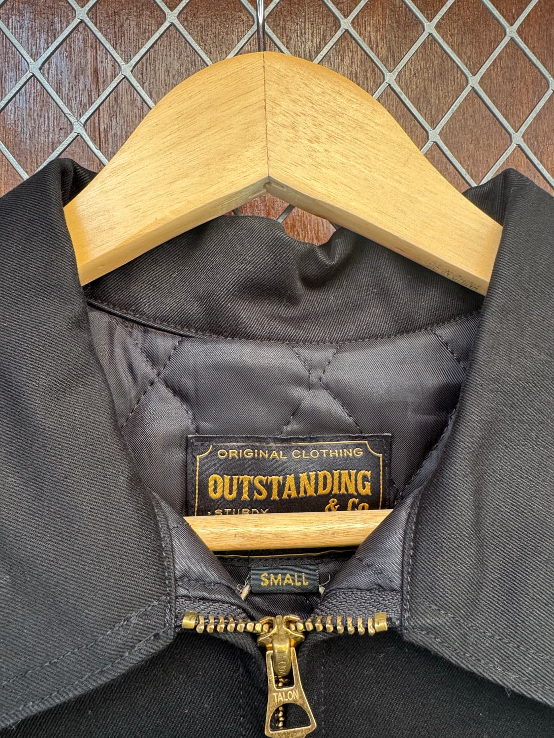 아웃스탠딩 수베니어 베트남 스카잔 블루종 자수 카라 자켓 S 상품이미지5