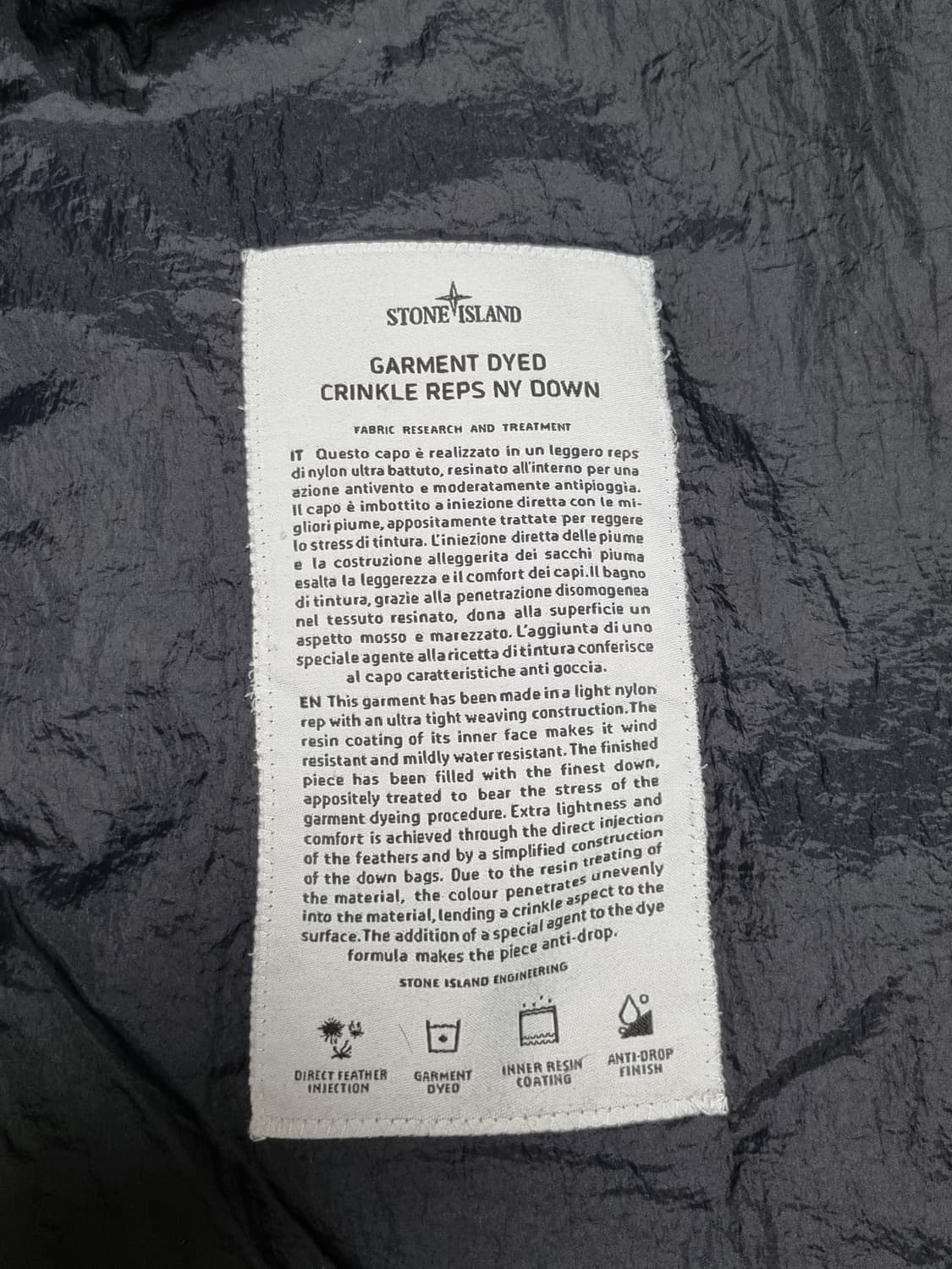 스톤아일랜드 크링클랩스 패딩 상품이미지5