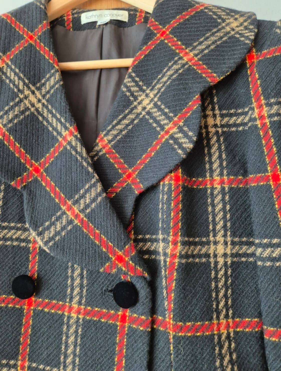 체크 자켓(100% wool) 상품이미지2