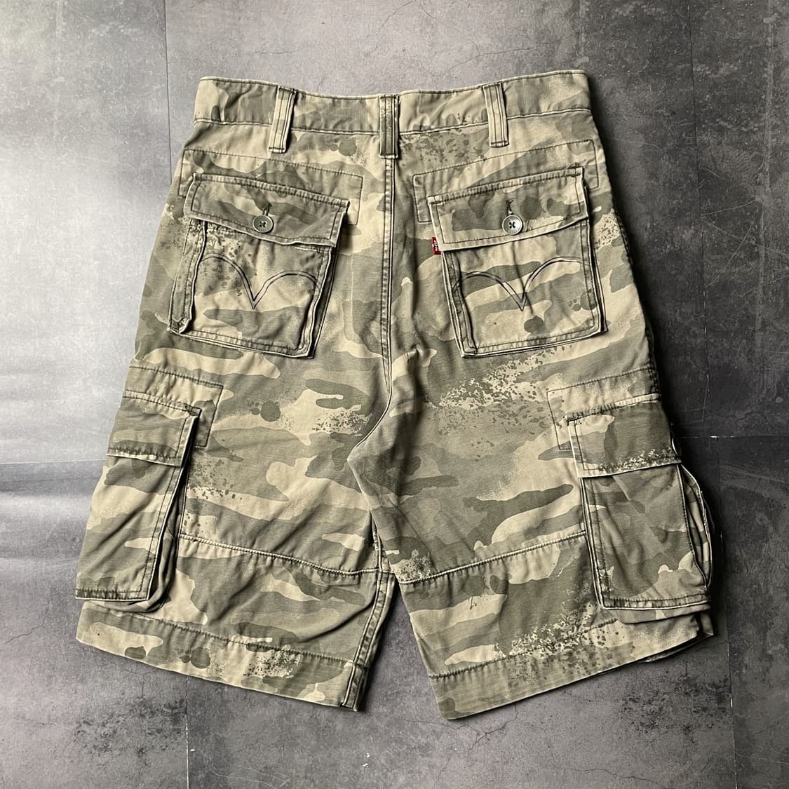 LEVI'S 00s 리바이스 카모 카고 하프팬츠 A01174 상품이미지6