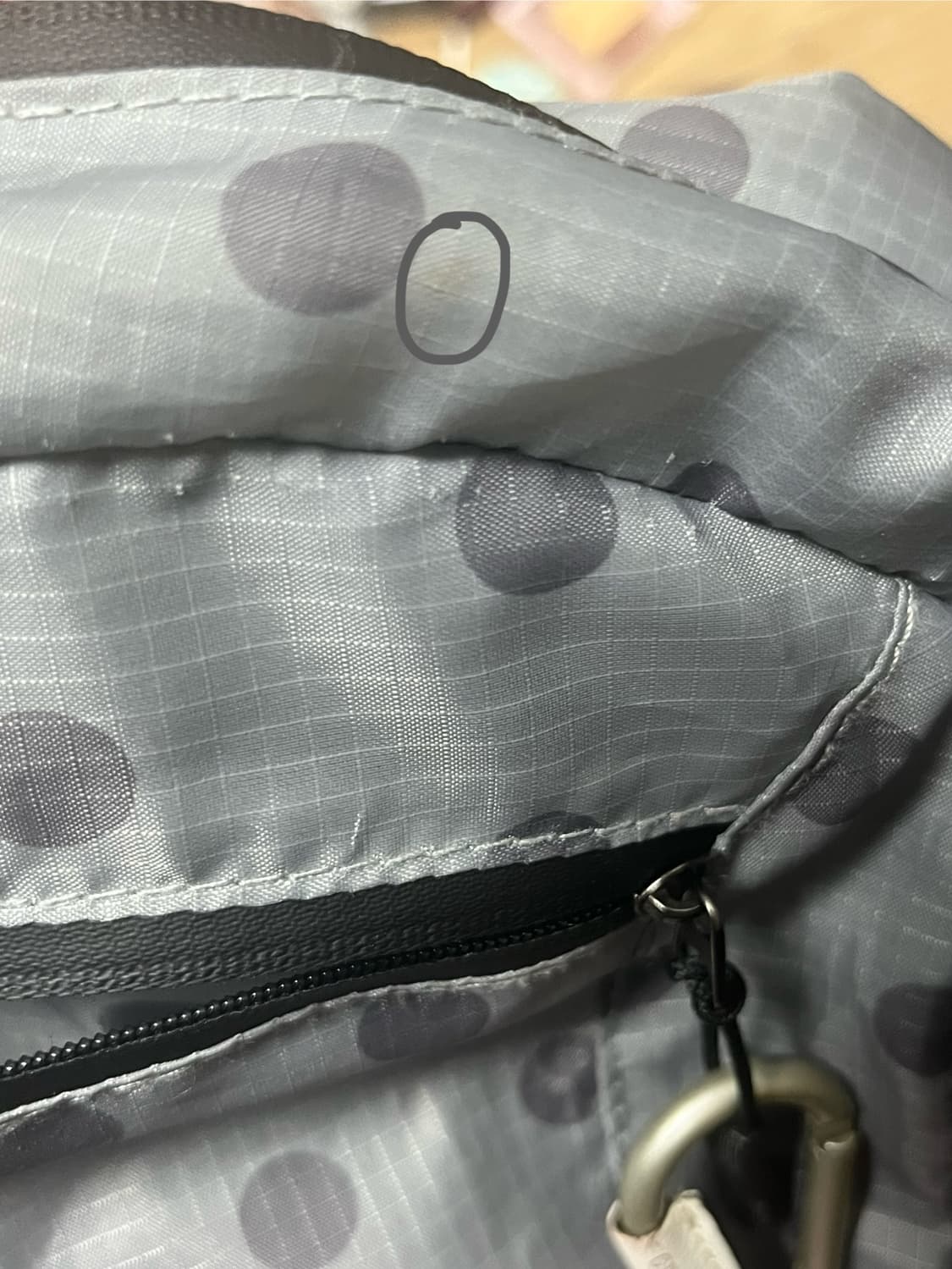 하이산 도트백 차콜 상품이미지2