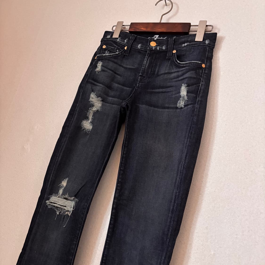 세븐진 25 슬림 시가렛 미국 수입 정품 스판 데님 빈티지  상품이미지10