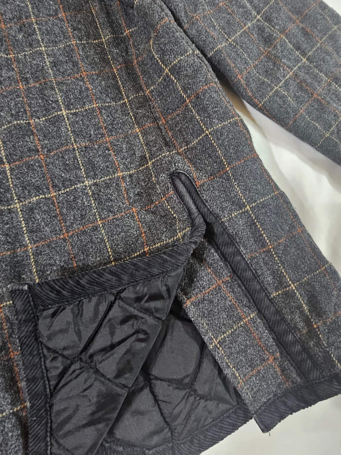 [38] 라벤헴 라벤햄  Lavenham 울 퀼팅 체크 자켓 상품이미지6
