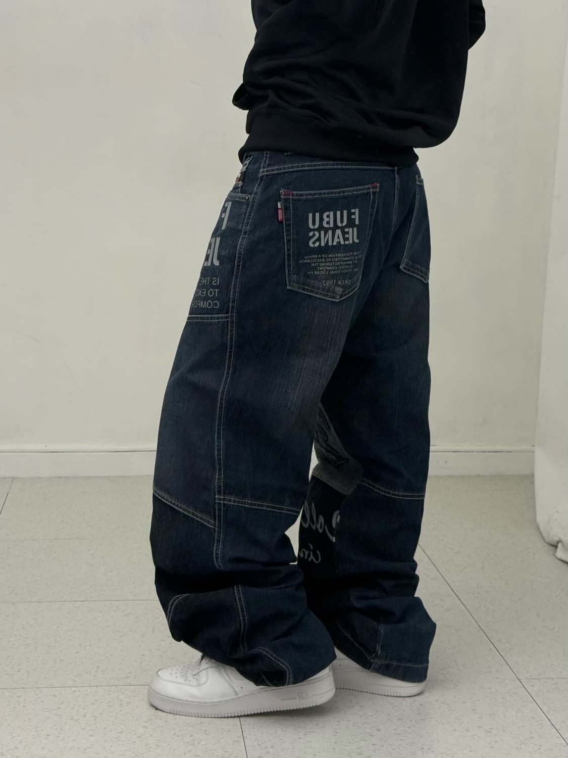 Fubu 레터링 데님팬츠 상품이미지3