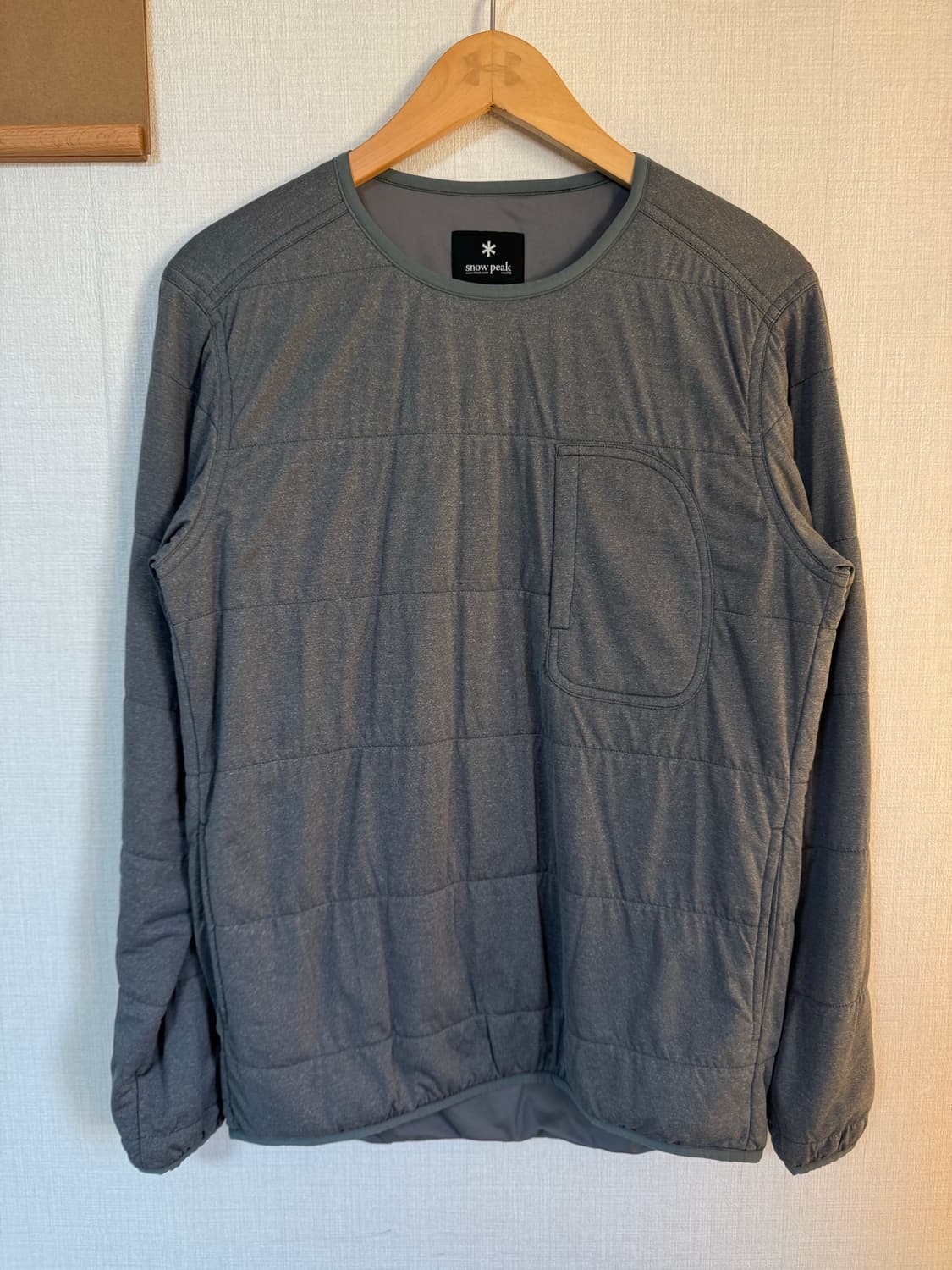 [M]스노우피크 재팬 크루넥 폴라텍 패딩 풀오버 그레이 상품이미지1