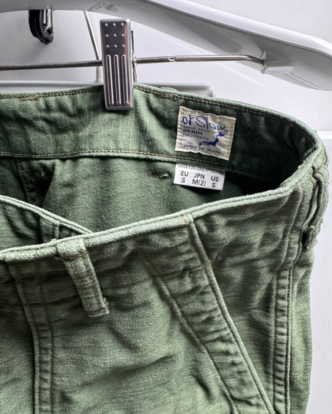 오어슬로우 퍼티그팬츠 2사이즈 올리브 상품이미지2