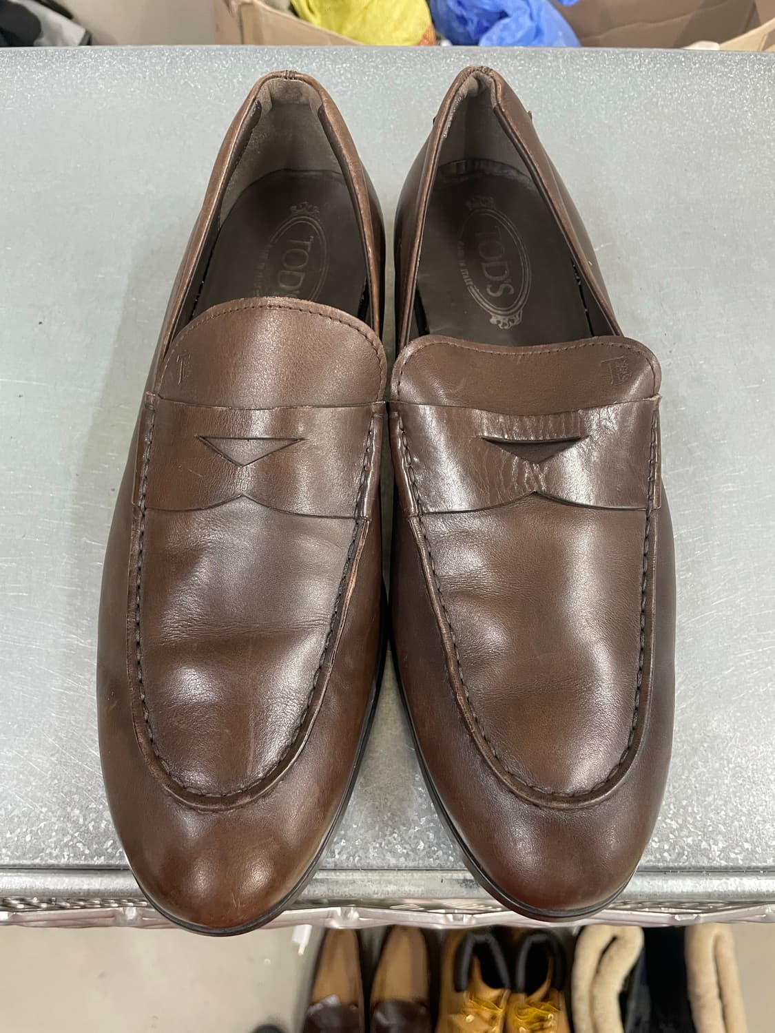 토즈 레더 로퍼 브라운 9.5 (gr-4446) 상품이미지5