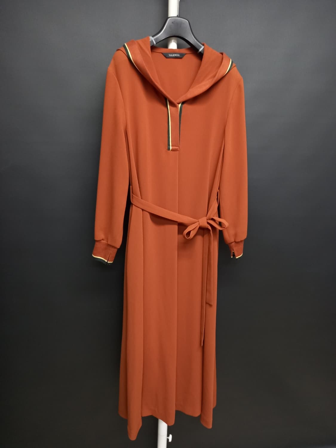 발렌시아 춘하추 쉬폰 후드 맥시 롱 원피스 F 44-66 상품이미지3