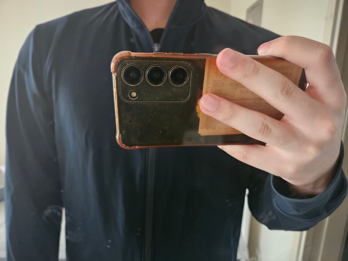 유니클로 넥집업 네이비  상품이미지2