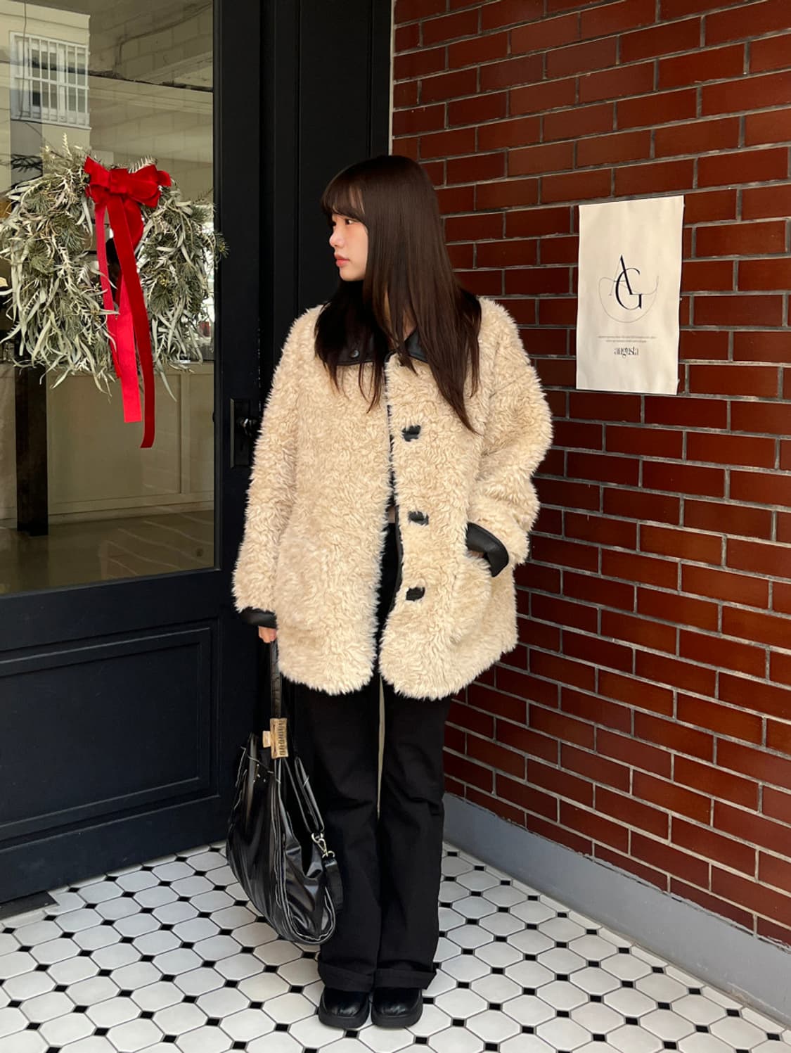 리버시블 퍼자켓 가죽자켓 퍼 무스탕 상품이미지8