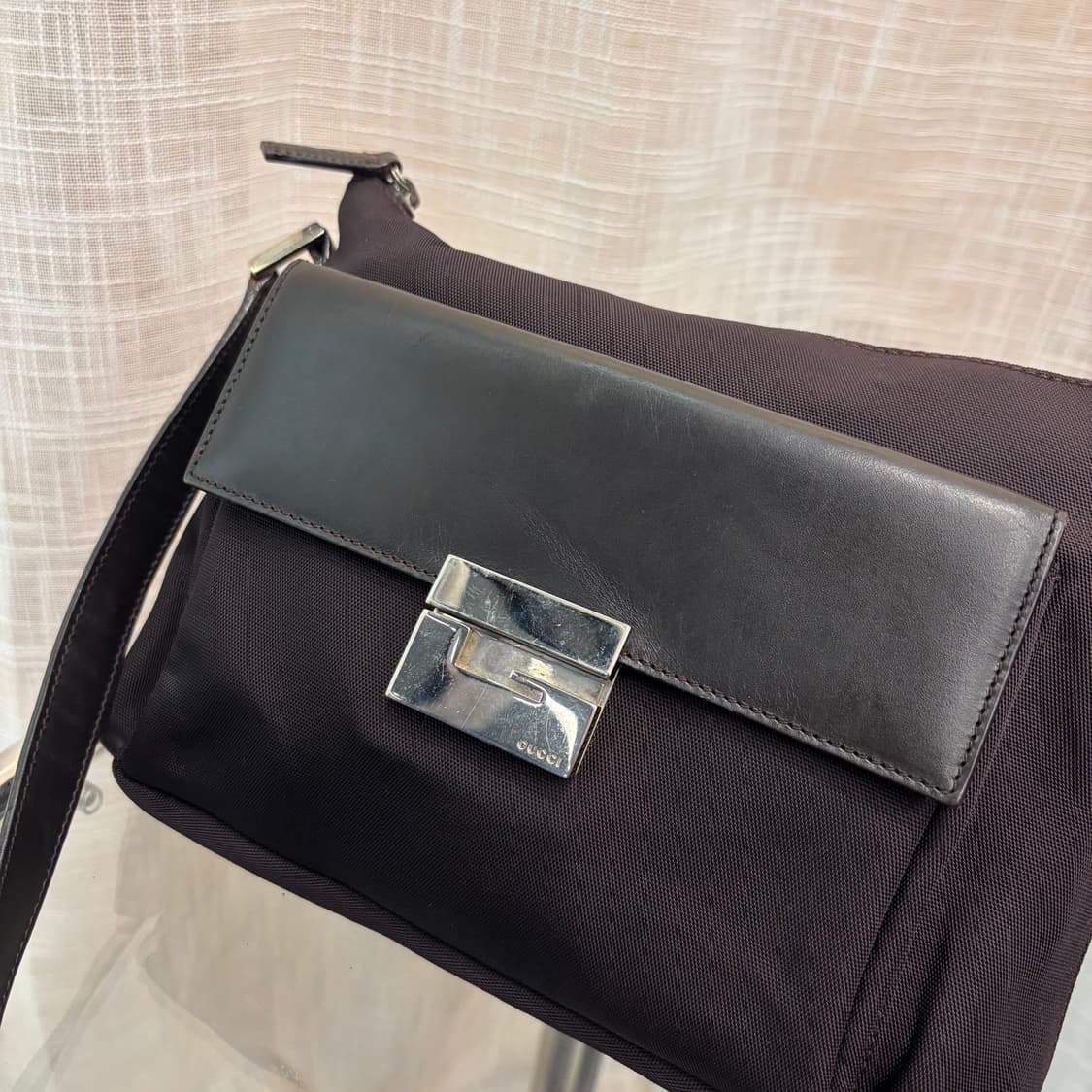 정품 구찌 패브릭 크로스백     상품이미지5