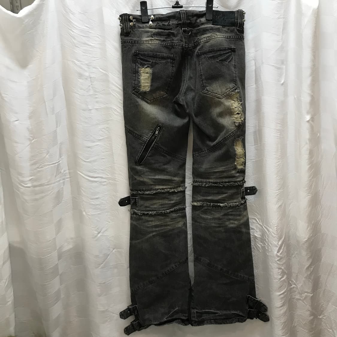 Black Baccara 블랙바카라 고스펑크 데미지 팬츠 상품이미지4