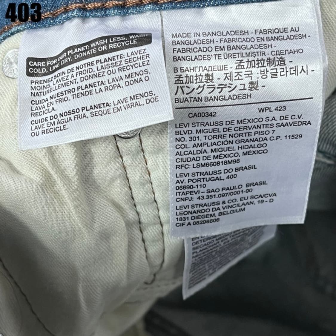 리바이스 청바지 데님  상품이미지2