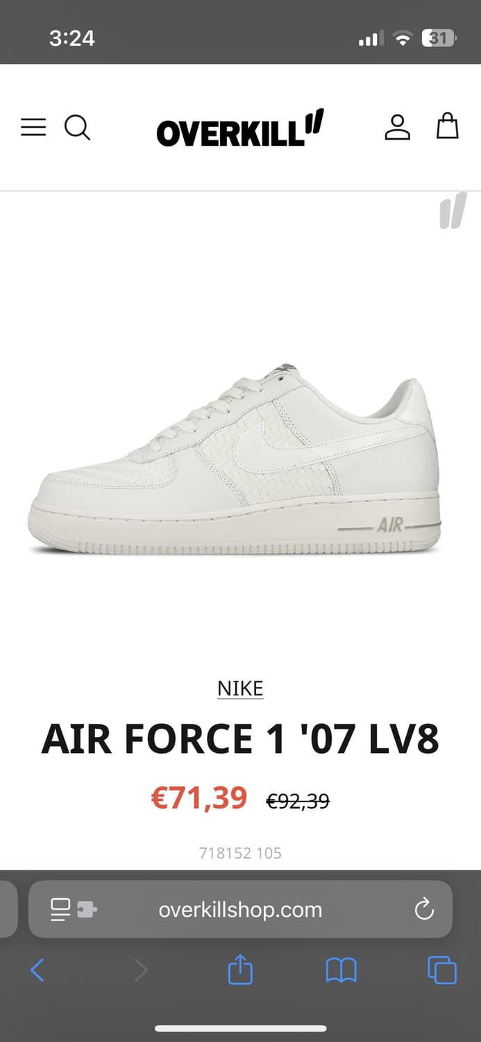 나이키에어포스1 Low '07 LV8 (265) 상품이미지6