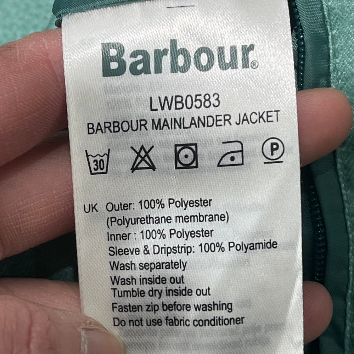 바버 메인랜더 후드자켓 s10100 상품이미지8