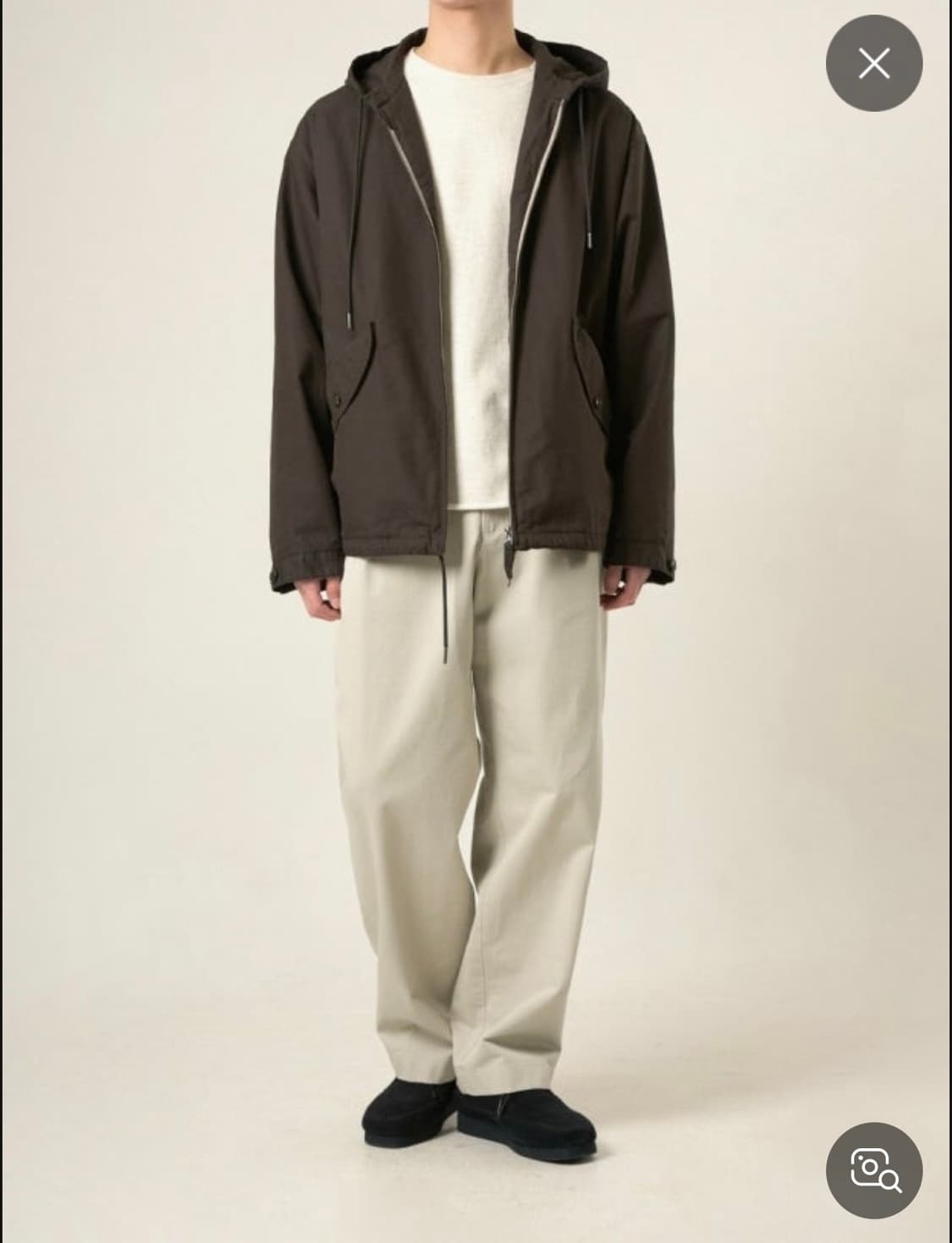 러프사이드 힐파카 브라운플레이드 2size 상품이미지1